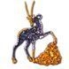 Handmade Golden Antelope resin ornament