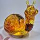 Handmade lamp made of epoxy resin Snail