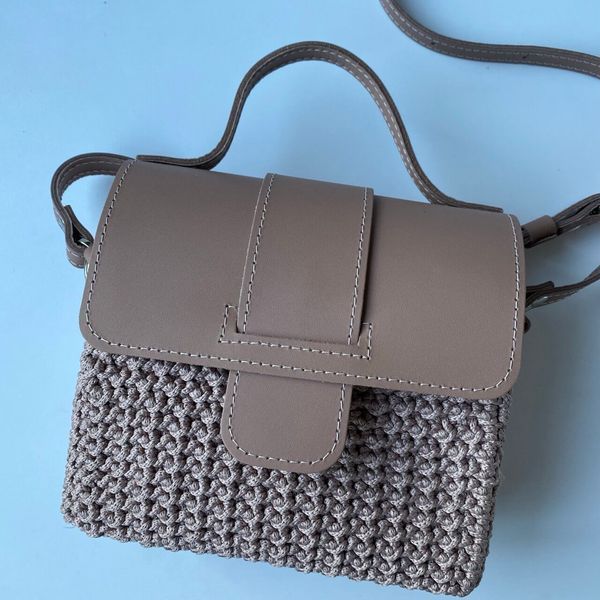 Ексклюзивна жіноча сумка з поліефірного шнура Matte Macrame