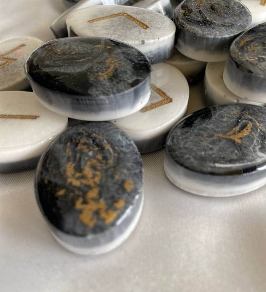 Magical Scandinavian runes made of epoxy ✨
