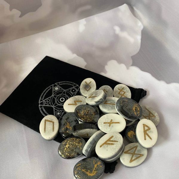 Magical Scandinavian runes made of epoxy ✨