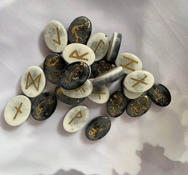 Magical Scandinavian runes made of epoxy ✨