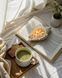 Декоративна гіпсова мушля з восковими перлинами